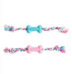 Duvoplus Tpr játék kiskutyáknak Pasztell kocka zsinórral /35cm (5414365318420)