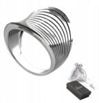 Ulex Premium Ezüst gyűrű 925 Áttört Csiszolt Elegáns Geometrikus méret 19 (P-2127-GL/19 polerowane bez kamieni)