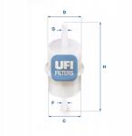 UFI Üzemanyagszűrő Ufi 31.001. 00