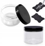 Decortrend 10X Tégely Tartály 200ML Kupak Fekete Címke (547910)