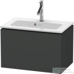 Duravit L-CUBE 62x39, 1 cm-es, 1 fiókos alsószekrény mosdó és csaptelep nélkül, matt grafit LC615604949 (LC615604949)