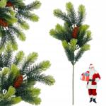 Yes Home Fiatal Fenyő Ág Karácsonyfa Toboz Karácsonyi Koszorú 47cm Élő (Gałązka choinkowa igliwie wianek dekoracja)