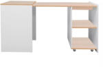  Duo Kihúzható Íróasztal Laminált Tölgy-Fehér (SIG-DUODB)