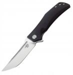 Bestech Scimitar Black G10 összecsukható kés, Stonewashed/Satin D2 (BG05A-1) (5905247676801)