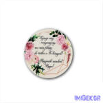  Esküvői 9, 5cm kör - Tegnap még menyasszony