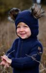Mikk-line Cagulă lână merinos fleece Mikk-line - Blue Nights - scutecila - 159,00 RON