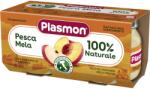 Plasmon плодово пюре праскова и ябълка 6+м 2х80г - bubu