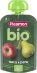 Plasmon БИО Плодова закуска Ябълка и круша 6м+ 100г - bubu