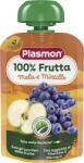 Plasmon Плодова закуска ябълка и боровинка 6+м 100г - bubu