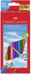 Faber-Castell Creioane colorate Faber-Castell 12 culori triunghiulare + ascutitoare (FC120523)