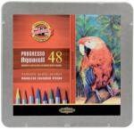 KOH-I-NOOR Creioane colorate acuarela, fara lemn, Koh-I-Noor Progresso Aquarell, 48 culori (K8786-48)