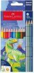 Faber-Castell Creioane colorate Faber-Castell Dinozauri 10+3 culori (FC111213)