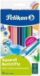 Pelikan Creioane colorate acuarela Pelikan 12 culori+pensula (700672)