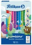 Pelikan Creioane colorate Pelikan 12 culori groase Combino (811194)