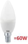 TED Electric Bec LED E14 lumanare, 7W, 595 lumeni, 2700K/6400K, TED Electric (TED407C)