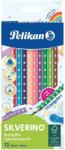 Pelikan Creioane colorate Pelikan 12 culori triughiulare Silverino (700634)