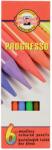 KOH-I-NOOR Creioane colorate fara lemn Koh-I-Noor Progresso set 6 culori (K8755-6)