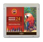 KOH-I-NOOR Creioane colorate acuarela, fara lemn, Koh-I-Noor Progresso Aquarell, 24 culori (K8784-24)