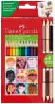 Faber-Castell Creioane colorate Children Of The World, Faber-Castell, 12+3 culori (FC511514)