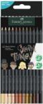 Faber-Castell Creioane colorate tonurile pielii, Faber-Castell 12 culori Black Edition (FC116414)