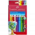 Faber-Castell Creioane colorate Faber-Castell Grip Jumbo set 12 culori (FC110912)