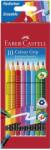 Faber-Castell Creioane colorate cu guma Faber-Castell Grip 10 culori (FC116613)