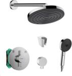 SANITINO - Set de duș cu baterie și corp încastrat hansgrohe, accesorii kielle, crom SANI21HHK000 (SANI21HHK000)
