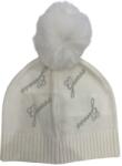 Guess Детска зимна шапка Guess - С помпон и надпис, екрю, М (20254-J5BZ34-Z0870-P08N-M) - ozone