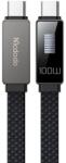 Mcdodo Cablu de date Mcdodo Type-C la Type-C Rhythm LED, Fast Charging, 100W, 1.2m, Negru