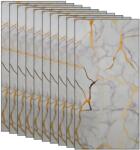 NEXTLY 10 db NEXTLY öntapadós márvány utánzatú tapéta szett, vízálló, állítható, erős ragasztóval, könnyen felhelyezhető, fedési terület 1, 8 nm, 30x60 cm, 2 mm vastagság, 250-3 (s10-250-3)