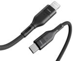 VEGER Adat- és töltőkábel iPhone-hoz, VEGER, Type-C - Lightning, 3A gyorstöltés, 1, 2 m fekete (VCL01)