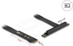 Delock M. 2 kulcs M - PCIe x16 NVMe adapter hajlított 20 cm hosszú kábellel (64134)