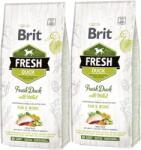 Brit Brit Fresh Kacsa és köles felnőtt kutyáknak, futáshoz és munkához 2x12kg