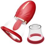 REALOV Adoramor Magic Tongue Pleasure 2 Cups Red Vibrator