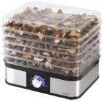 Lafe NutriDry, 250 W, 5 Tálca, Ventilátor, Fekete-Inox-Átlátszó, Gomba- és Gyümölcsaszaló (LAFPAR47689)