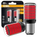 YOBIS Led Izzók P21/5W BAY15D 1157 Canbus Piros Kétszálas Erős 150SMD