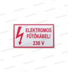  Elektromos fűtőkábel (Fehér) 100x60mm Öntapadó matrica