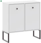 INTERMEBLE 2 Ajtós Komód Fehér Színben. LINEA 77 cm