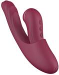 VibeConnect - 2in1 G-pont és csiklóizgató vibrátor (piros) - shop