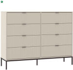 INTERMEBLE ONTARIO 8 Fiókos Komód Kasmír Színben. 150 cm