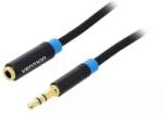 Vention Cablu 0.5m Jack 3.5 mm 3pin mama - Jack 3.5 mm 3pin tata negru VENTION VAB-B06-B050-M (VAB-B06-B050-M) - pretexpert