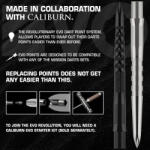 Mission Darts Darts cserélhető fémhegy Mission Caliburn EVO Grooved 32mm ezüst
