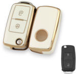 Seat bicskakulcs 2 gombos TPU tok fehér arany (TVW003AFH)