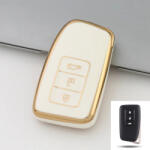  Lexus smart kulcs TPU tok fehér arany (TLE007AFH)