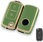 Seat bicskakulcs 2 gombos TPU tok zöld arany (TVW003AZO)