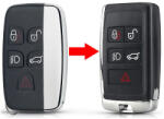  Range Rover 5 gombos távirányítóház átalakító (LR000017)