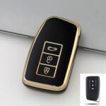 Lexus smart kulcs TPU tok fekete arany (TLE007AFK)