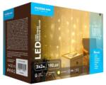 Modee Karácsonyi LED Dekoráció Fényfüggöny Adapteres C3002 (192LED/3m x 2m) warm