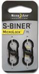 NITE IZE Karabína S-biner MicroLock - fekete (LSBM-01-2R3)