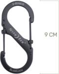 NITE IZE Karabína S-Biner #4 SlideLock - black (LSB4-01-R3)